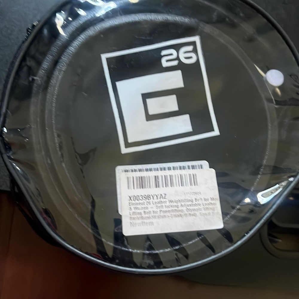Element 26 Weightlifting Belt Black Leather XS - Picture 2 of 7
